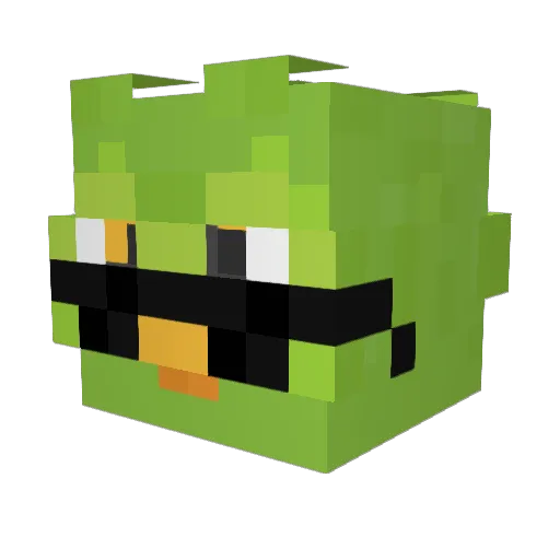 sciancia Minecraft avatar head, 3D render