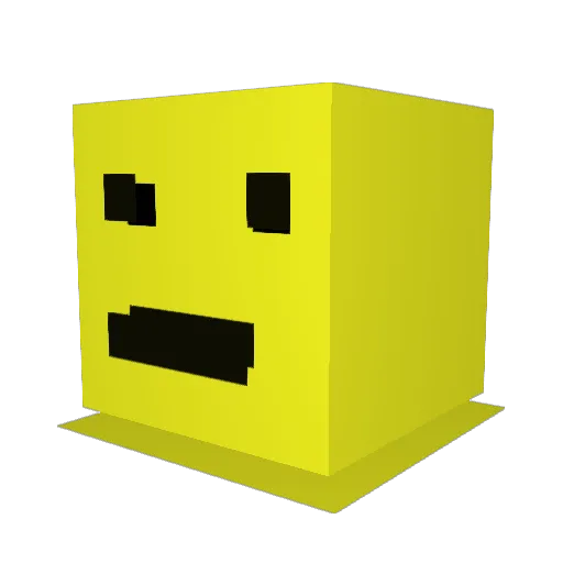 scimonn Minecraft avatar head, 3D render