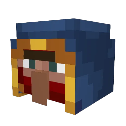 scixl Minecraft avatar head, 3D render