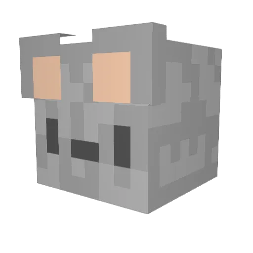 scjot Minecraft avatar head, 3D render
