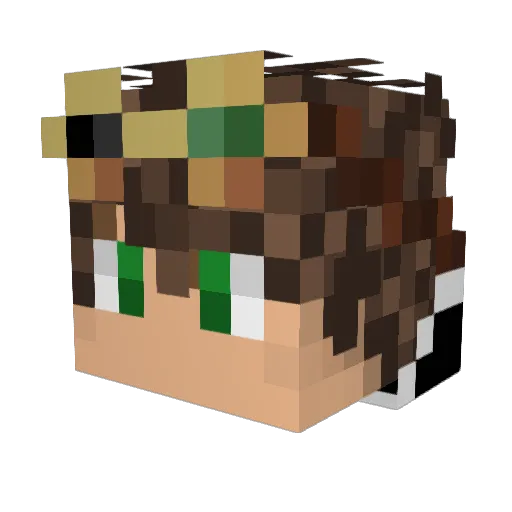 sckart Minecraft avatar head, 3D render