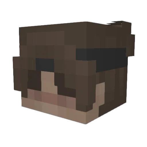 scnshne Minecraft avatar head, 3D render