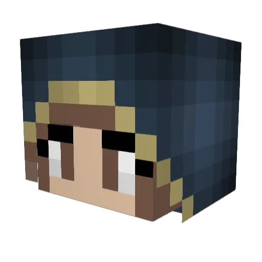 scoeurpius Minecraft avatar head, 3D render