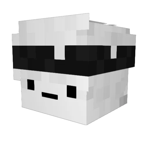scofishy Minecraft avatar head, 3D render