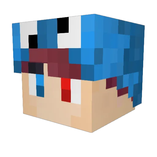 scoldsbridle Minecraft avatar head, 3D render