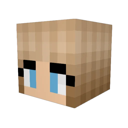 scoles75 Minecraft avatar head, 3D render