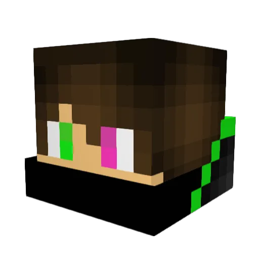 sconfux Minecraft avatar head, 3D render