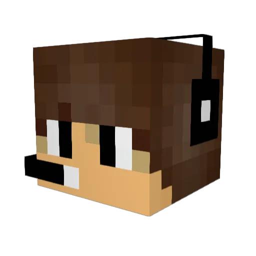 scoo_3000 Minecraft avatar head, 3D render