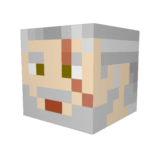 scoobbyx Minecraft avatar head, 3D render