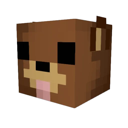 scoobyconnah Minecraft avatar head, 3D render