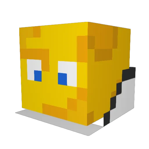 scoobycop Minecraft avatar head, 3D render