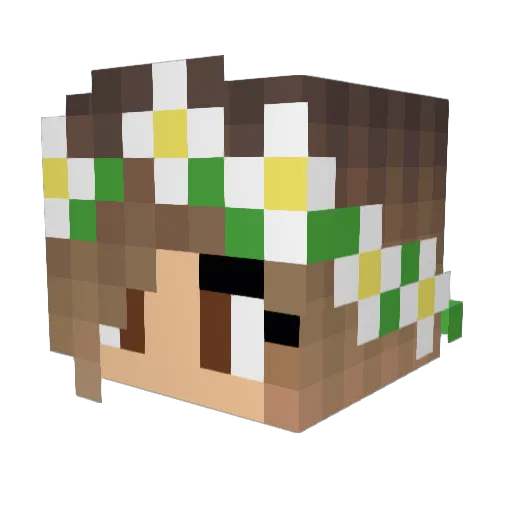 scoobyzoobie Minecraft avatar head, 3D render