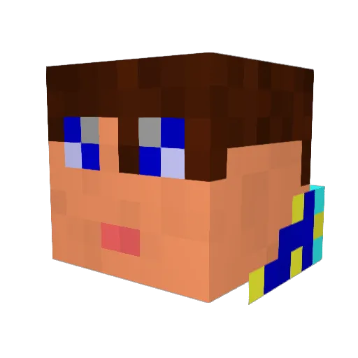 scooda Minecraft avatar head, 3D render