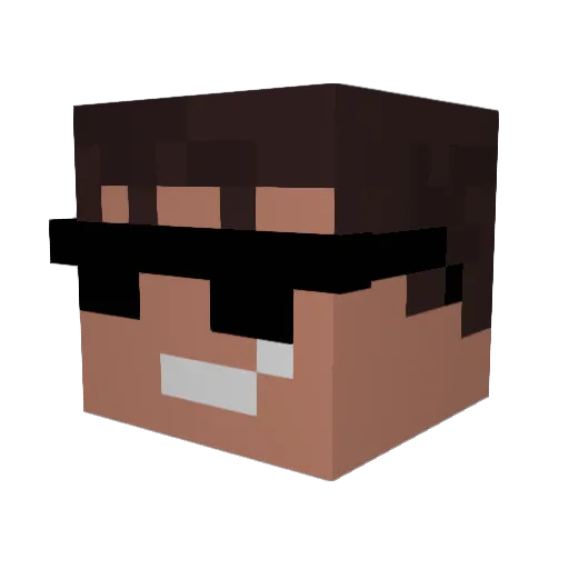 scooler1 Minecraft avatar head, 3D render
