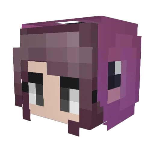 scoombo Minecraft avatar head, 3D render