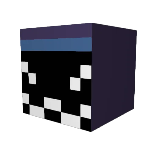 scoopidk Minecraft avatar head, 3D render