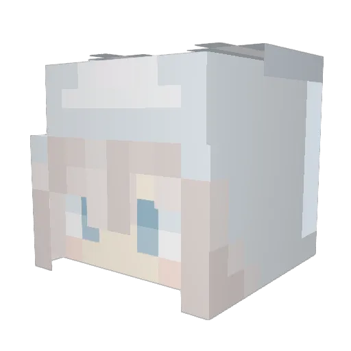 scoot_and_tilly Minecraft avatar head, 3D render
