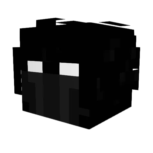 scootergentil Minecraft avatar head, 3D render