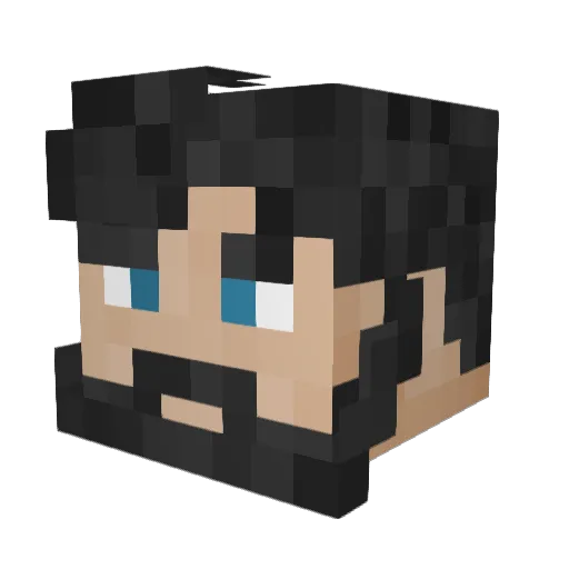 scootypop Minecraft avatar head, 3D render