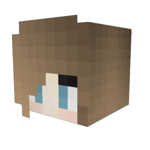 scopehng Minecraft avatar head, 3D render