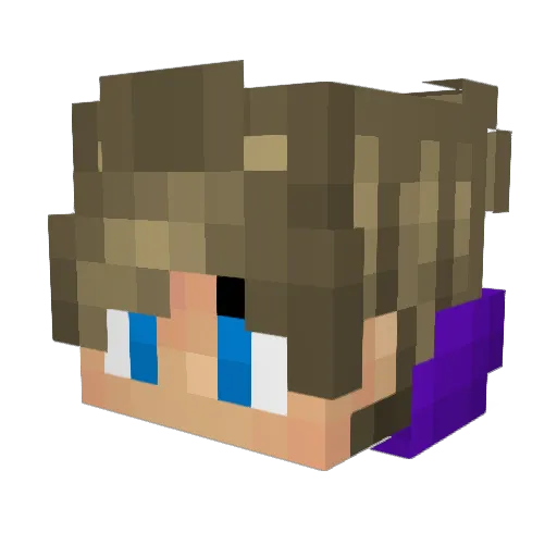 scorde Minecraft avatar head, 3D render