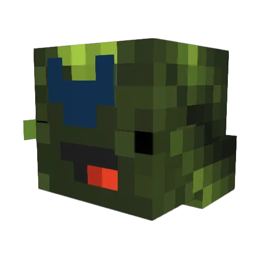 score_master Minecraft avatar head, 3D render