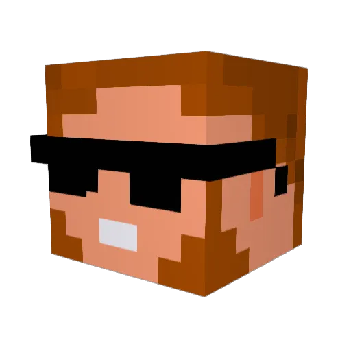 scorp1235 Minecraft avatar head, 3D render