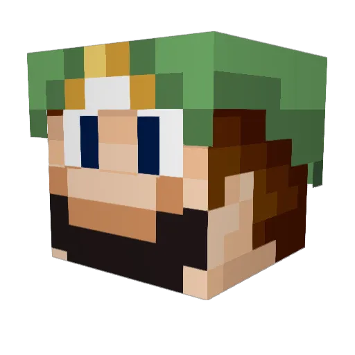 scorp592 Minecraft avatar head, 3D render