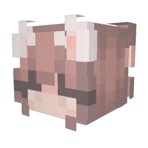 scorpica2 Minecraft avatar head, 3D render
