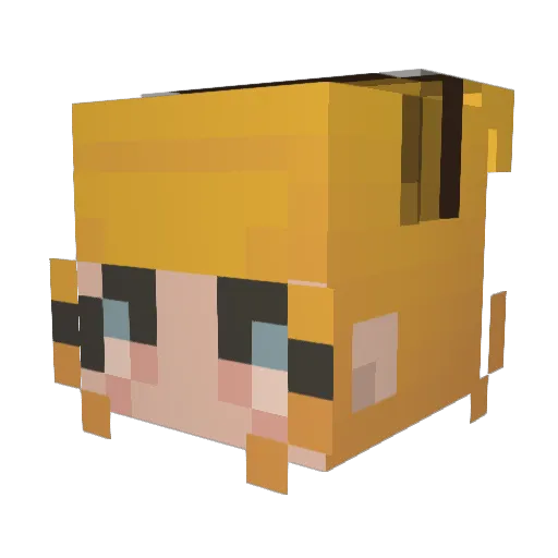 scorpijoe Minecraft avatar head, 3D render