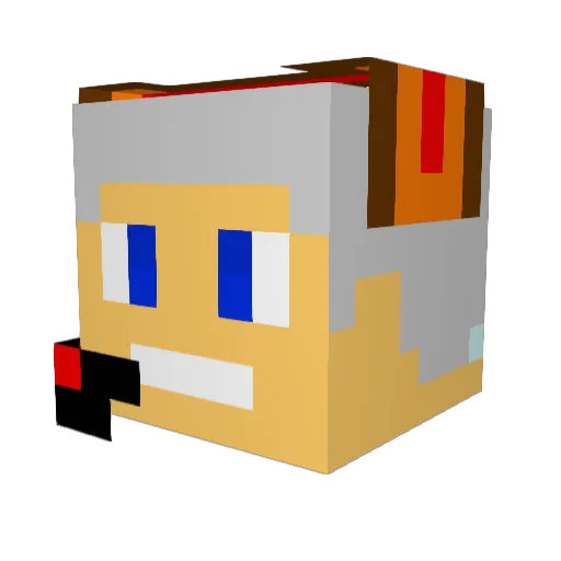 scorpiokh Minecraft avatar head, 3D render