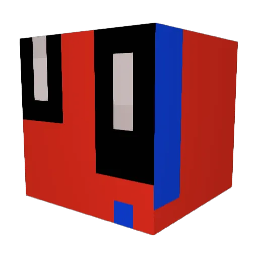 scorpion3_0 Minecraft avatar head, 3D render
