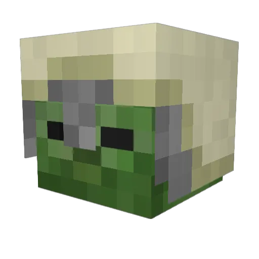 scorpionbleu Minecraft avatar head, 3D render
