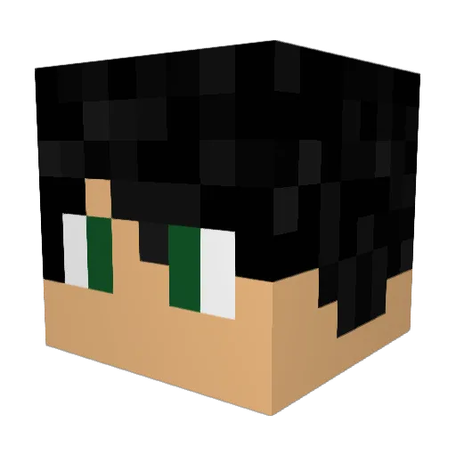 scorpiouschris Minecraft avatar head, 3D render