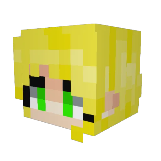 scossy Minecraft avatar head, 3D render