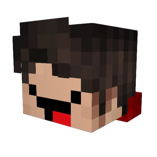 scoterin Minecraft avatar head, 3D render