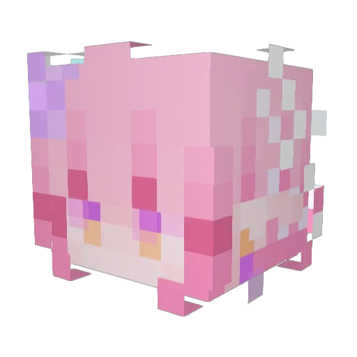 scott000 Minecraft avatar head, 3D render