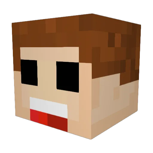 scottNP Minecraft avatar head, 3D render