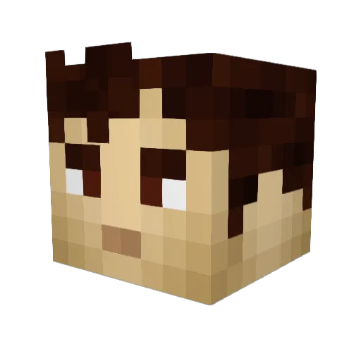 scotthousehold Minecraft avatar head, 3D render