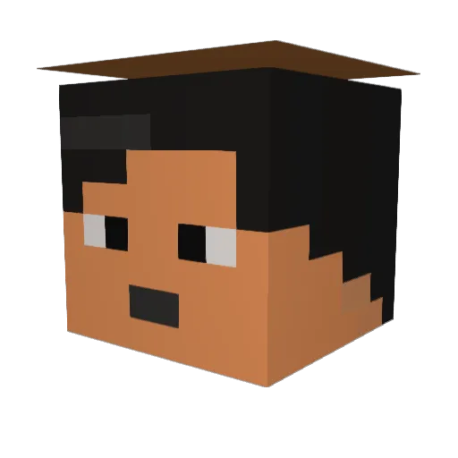 scottpro123 Minecraft avatar head, 3D render