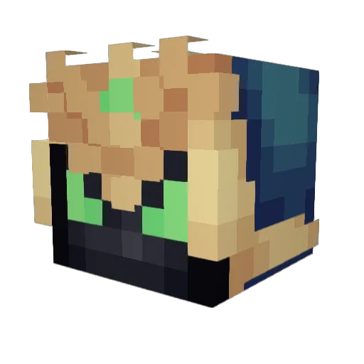 scottwan Minecraft avatar head, 3D render