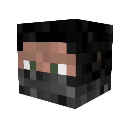scottwizard25 Minecraft avatar head, 3D render