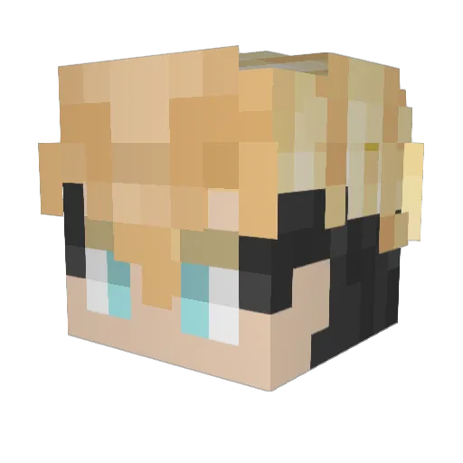 scotz Minecraft avatar head, 3D render