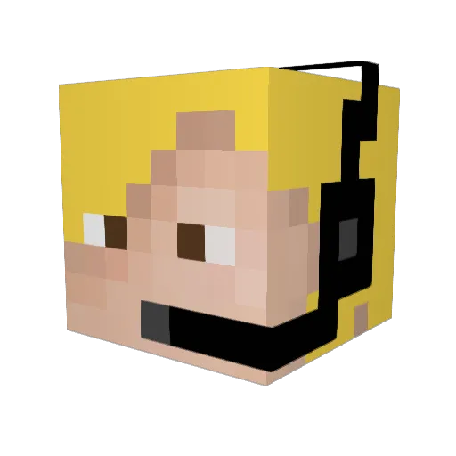 scout1007 Minecraft avatar head, 3D render