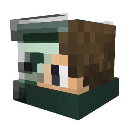 scout_tiger Minecraft avatar head, 3D render