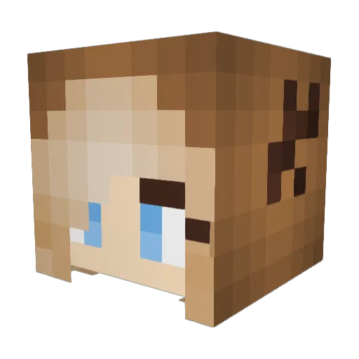 scphiie Minecraft avatar head, 3D render