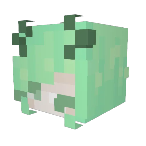 scr00b Minecraft avatar head, 3D render