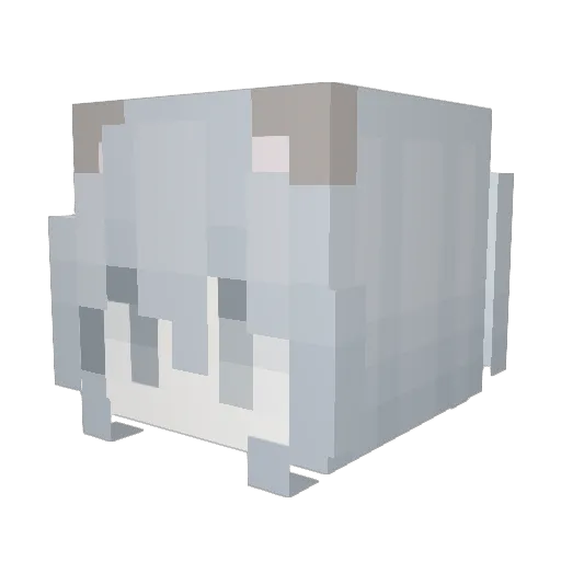 scrapacademy Minecraft avatar head, 3D render