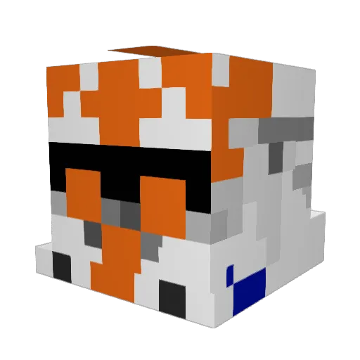 scrapper51 Minecraft avatar head, 3D render