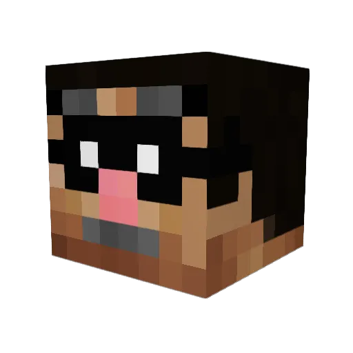 scrat_42 Minecraft avatar head, 3D render